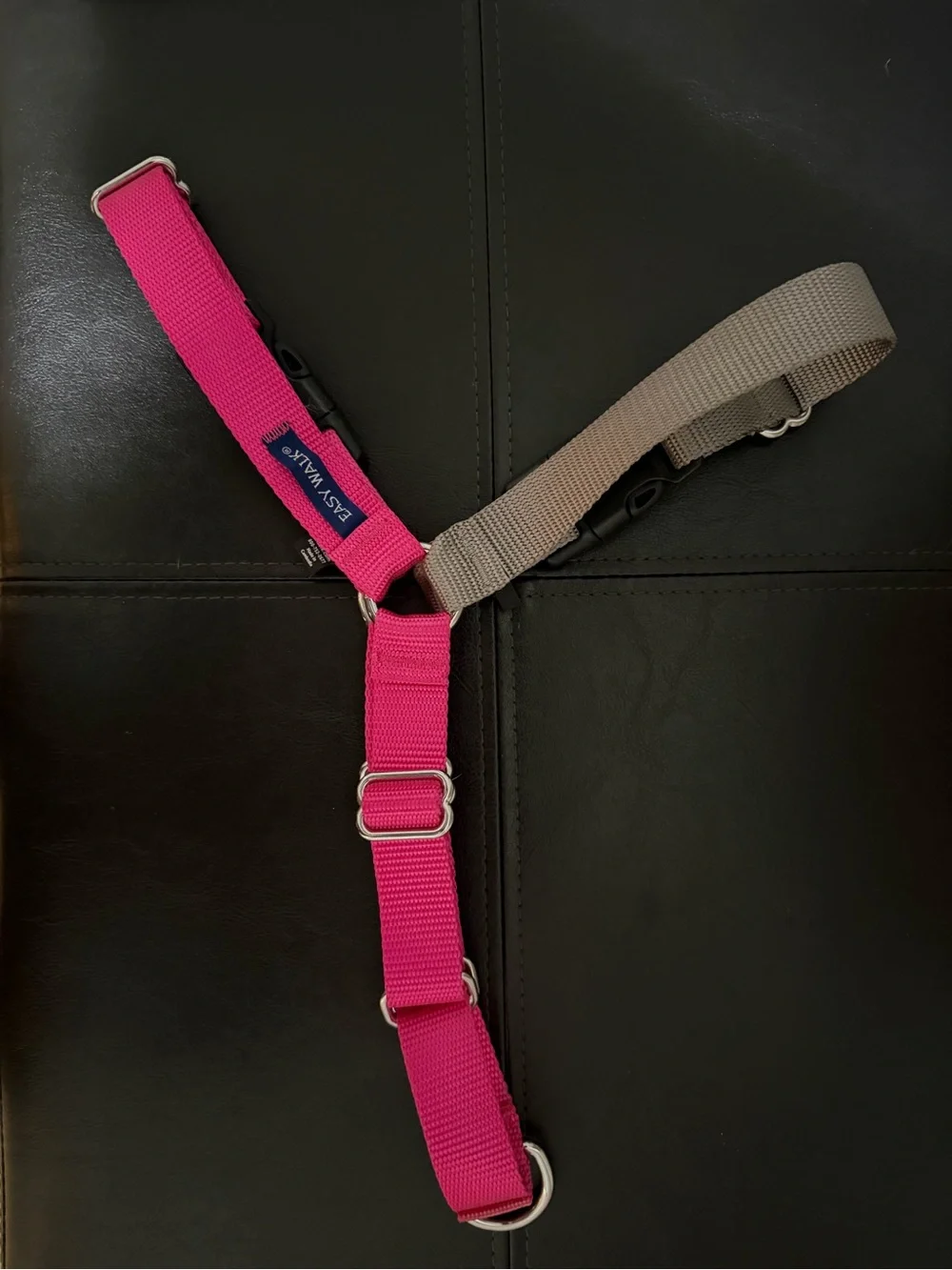 PetSafe Easy Walk Dog Harness, Raspberry/Gray, Medium/Large